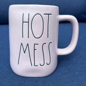 Rae Dunn HOT MESS pink mug excellent